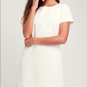 Lulu’s white shirt dress
